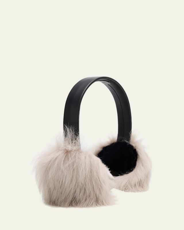 Dyed Shearling Earmuffs